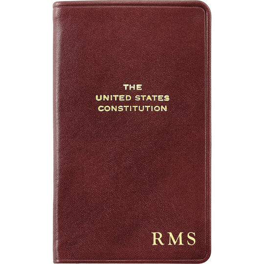 Leather Bound Personalized Constitution